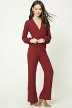 Forever21 Women's  V-neck Jumpsuit