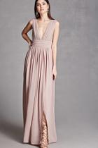 Forever21 Soieblu Plunging Maxi Dress
