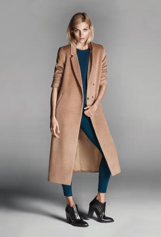 Forever21 Longline Duster Coat Camel Small