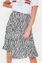 Forever21 Plus Size Missguided Zebra Print Skirt