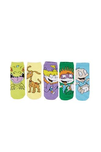 Forever21 Rugrats Graphic Ankle Socks - 5 Pack