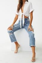 Forever21 Distressed Ankle Pants