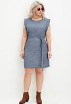 Forever21 Plus Belted Chambray Dress