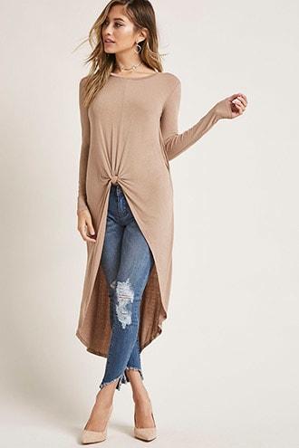 Forever21 Gathered High-low Tunic