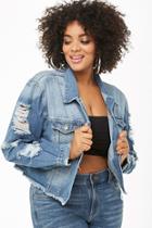 Forever21 Plus Size Cropped Jean Jacket
