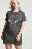 Forever21 Plus Size Graphic T-shirt Dress