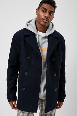 Forever21 Double-breasted Felt Blazer