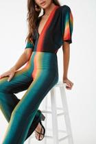 Forever21 Ombre V-neck Jumpsuit