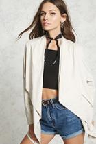 Forever21 Faux Suede Draped Jacket