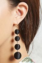 Forever21 Bauble Fabric Drop Earrings
