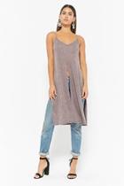 Forever21 Mineral Wash Strappy Tunic