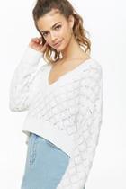 Forever21 Cable-knit High-low Sweater
