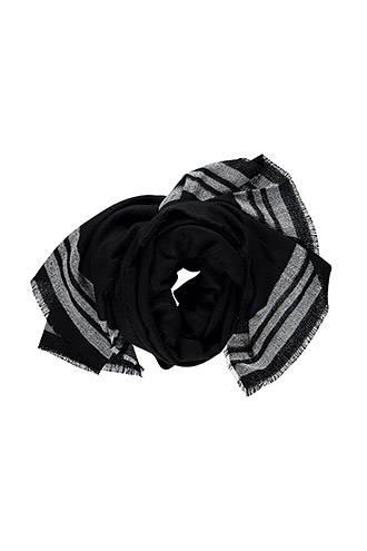 Forever21 Stripe-trim Frayed Scarf