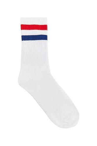 Forever21 Men Striped Crew Socks