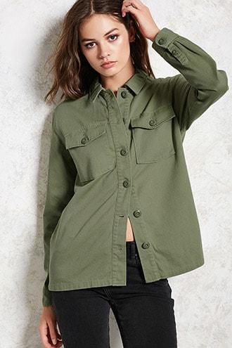 Forever21 Oversized Button Shirt