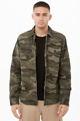 Forever21 Flap-pocket Camo Jacket