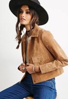 Forever21 Genuine Suede Collared Jacket