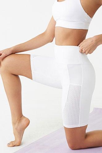 Forever21 Active Perforated-panel Biker Shorts