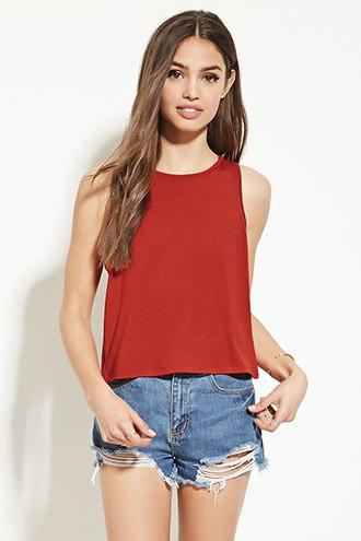 Forever21 Women's  Scoop Neck Tank