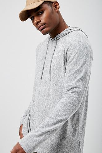 Forever21 Hooded Heather Knit Top