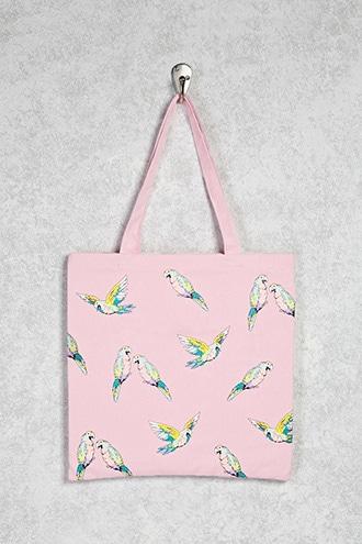 Forever21 Parrot Graphic Tote Bag