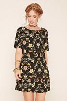 Love21 Women's  Floral Print Shift Dress