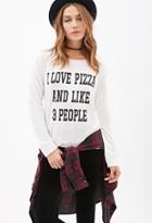 Forever21 Love Pizza & People Top