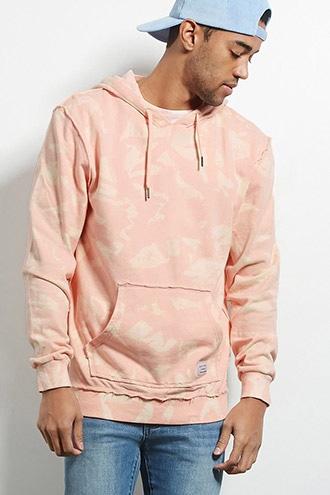 Forever21 Quintin Bleach-dyed Hoodie