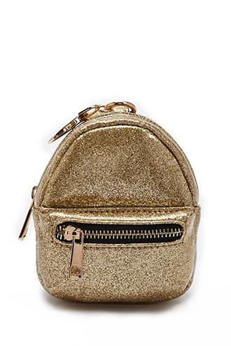 Forever21 Faux Patent Leather Glitter Coin Purse