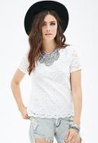 Forever21 Boxy Lace Top