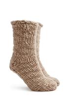 Forever21 Faux Shearling Lined Crew Socks