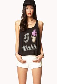Forever21 Malibu Ice Cream Tank