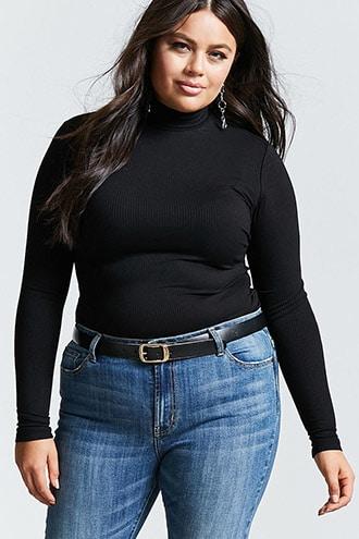 Forever21 Plus Size Mock Neck Sweater