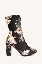 Forever21 Floral Faux Suede Boots