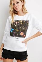 Forever21 Floral Graphic Sweatshirt