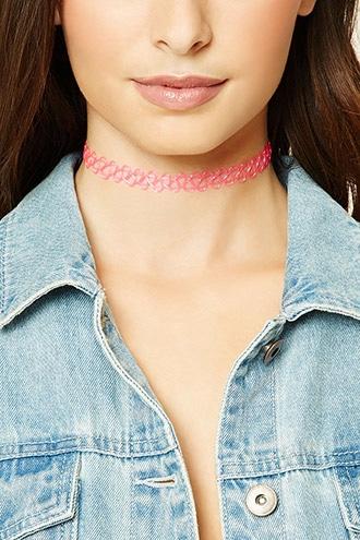Forever21 Pink Tattoo Choker