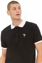 Forever21 Embroidered Palm Tree Polo