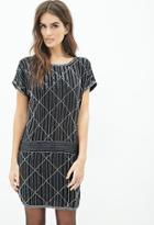 Forever21 Contemporary Beaded Drop Waist Dress