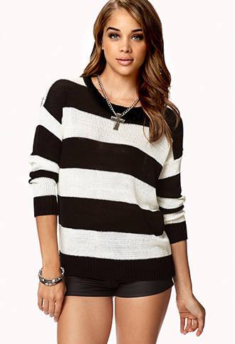 Forever21 Rugby Stripe Sweater