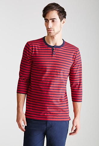 Forever21 Breton Stripe Henley