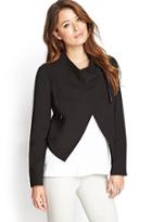 Forever21 Contemporary Faux-leather Trim Jacket