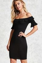 Forever21 Ribbed Knit Flounce Dress