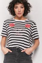 Forever21 Stripe Floral Tee
