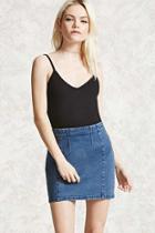Forever21 Cropped Ribbed Knit Cami