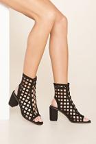 Forever21 Women's  Faux Suede Cutout Sandals