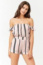 Forever21 Multi-striped Off-the-shoulder Top
