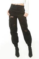 Forever21 Distressed Cargo Joggers