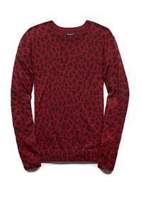 Forever21 Leopard Crew Neck Sweater