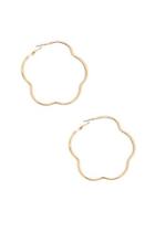 Forever21 Flower Hoop Earrings