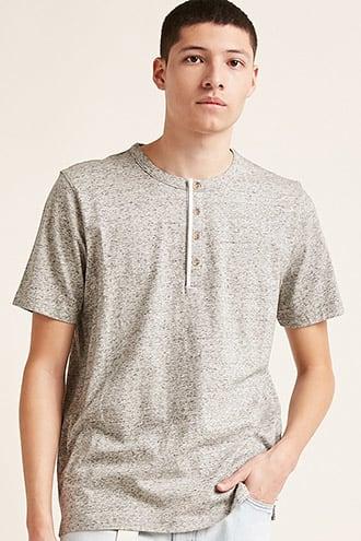 Forever21 Marled Henley Tee